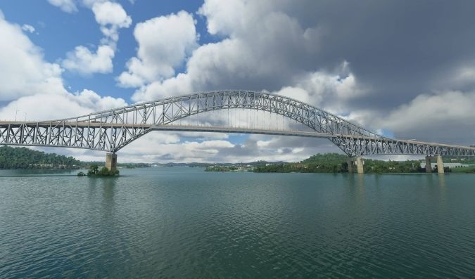 Bridge of the America height of its Pacific entrance