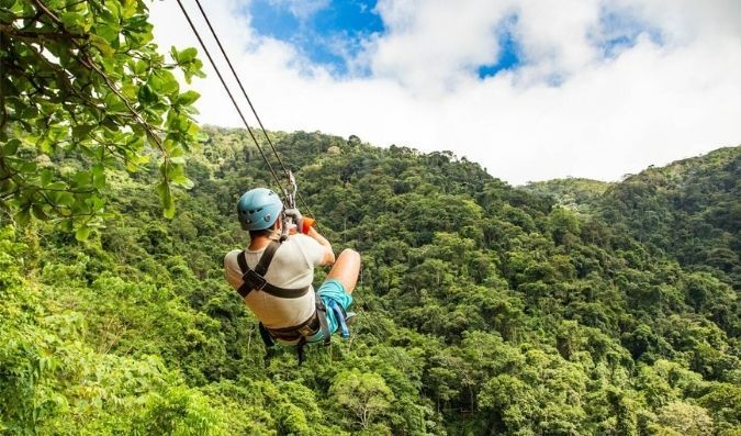 safe adventure: Ziplining