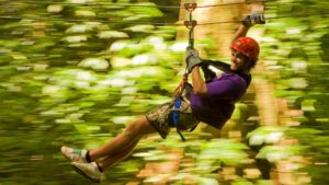 Zip Lining on the Adrena-Line