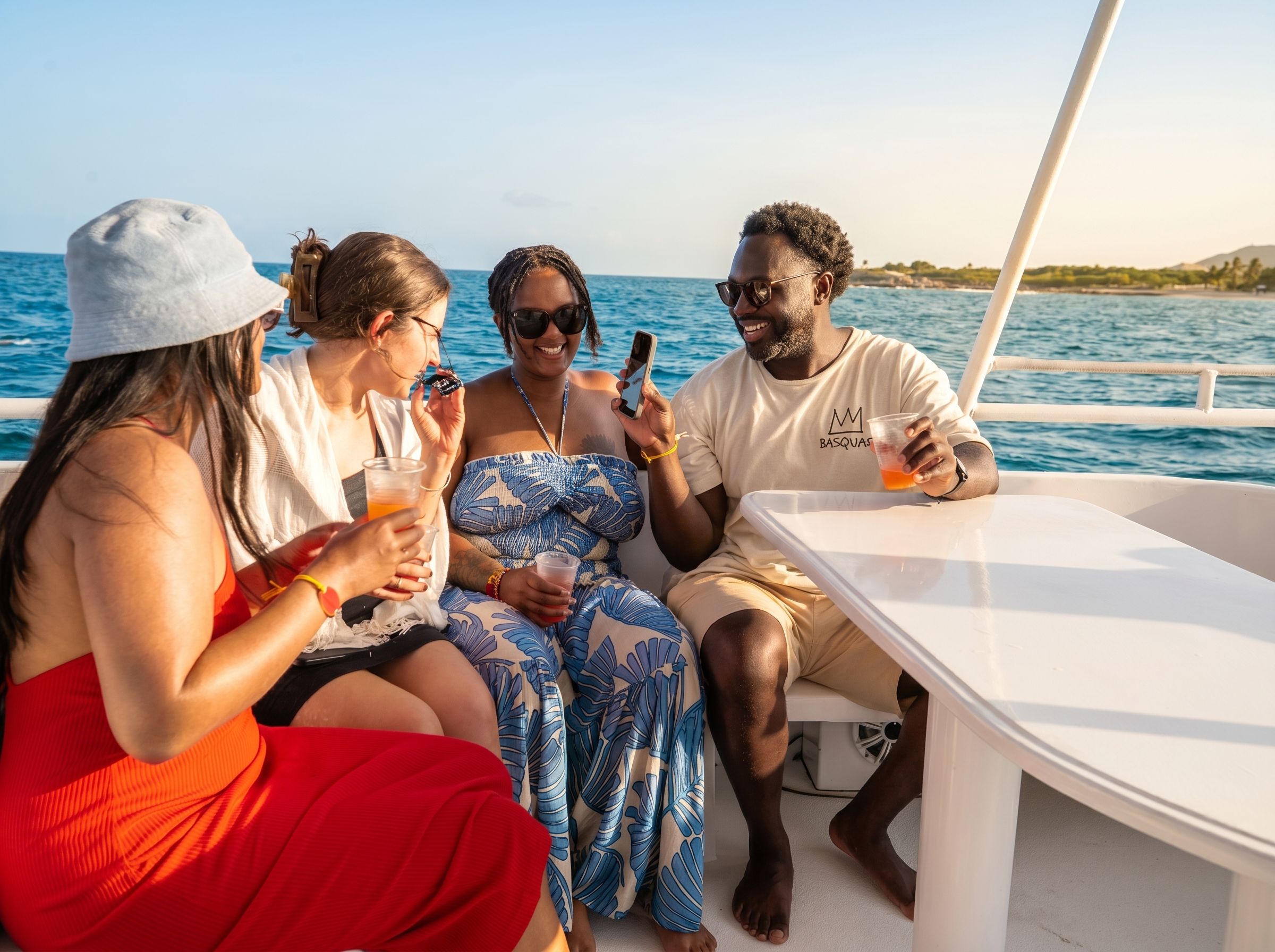 Sunset Tour -friends sailing on the sea